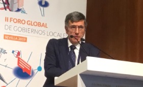 Francisco Román, presidente de SERES, en el Foro de ciudades inclusivas y empleo (Sevilla)