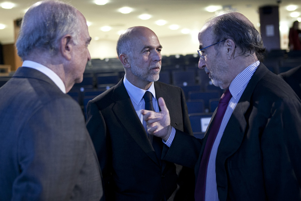 Felipe Oriol, Plácido Arango y Juan Arena